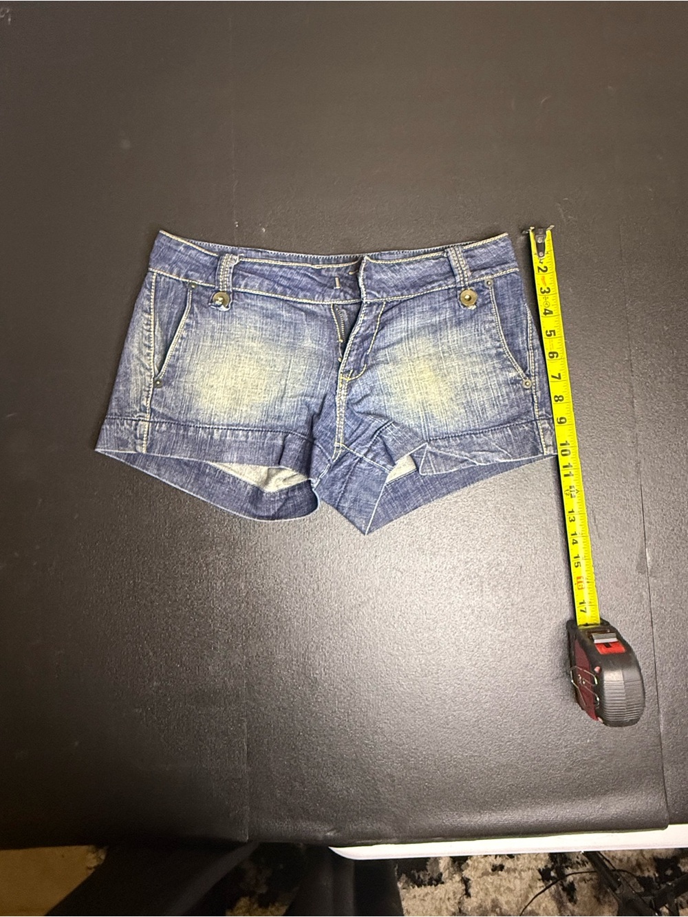 Forever 21 Faded Blue Denim Short Shorts